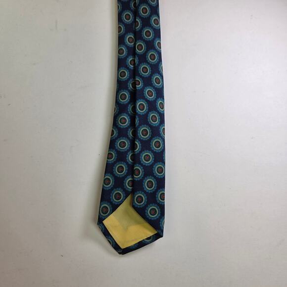 Vintage Dayton's Northbriar Shop Tie by Reis Green Medallion 4"x55.5" USA - Picture 5 of 8
